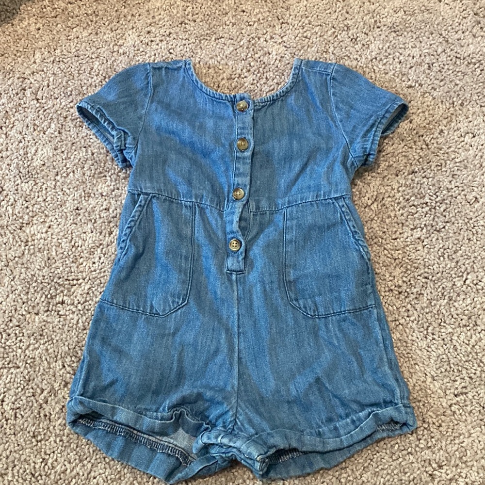 Toddler Denim Romper Size 18-24 Months